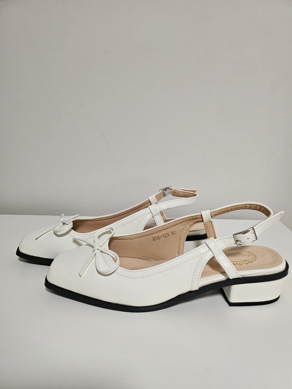 Low-Heel Slingback Sandals